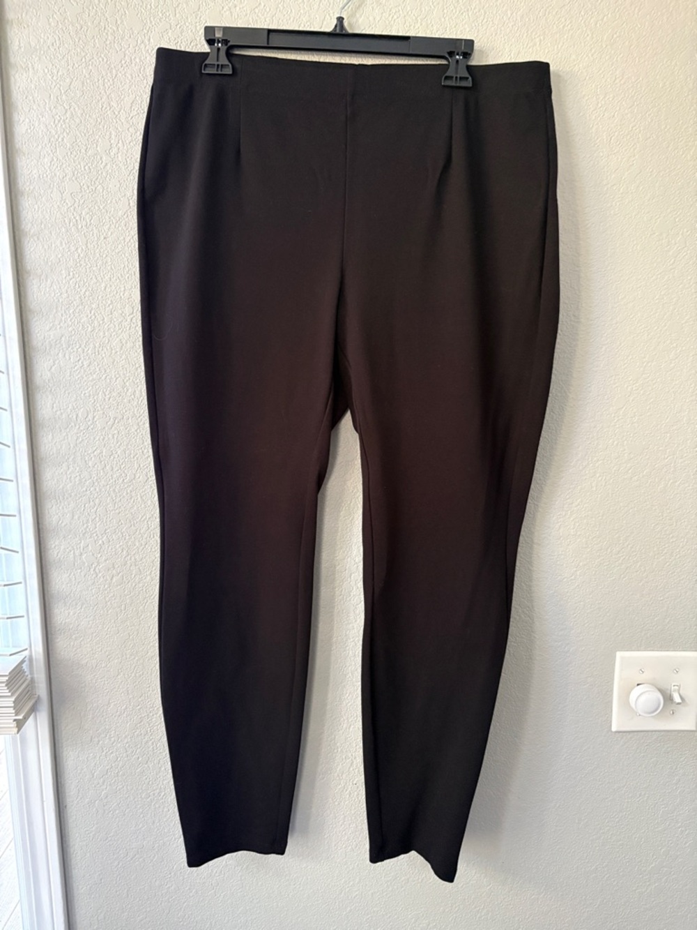 Eileen Fisher Classic Black Women's Pull-On Ponte Pants
